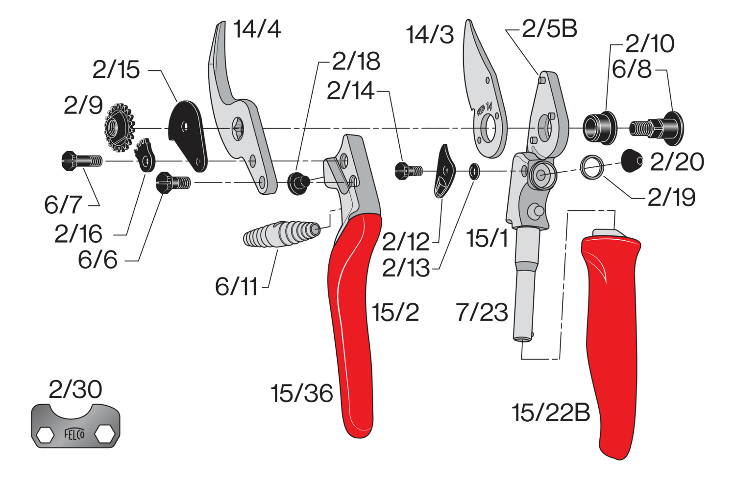 Spare parts for Felco 15