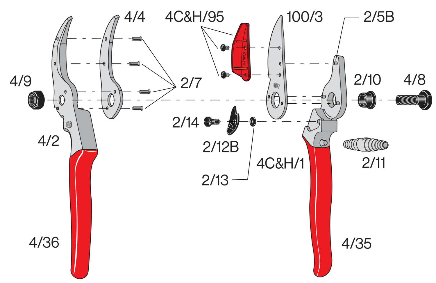 Spare parts for Felco 4C&H
