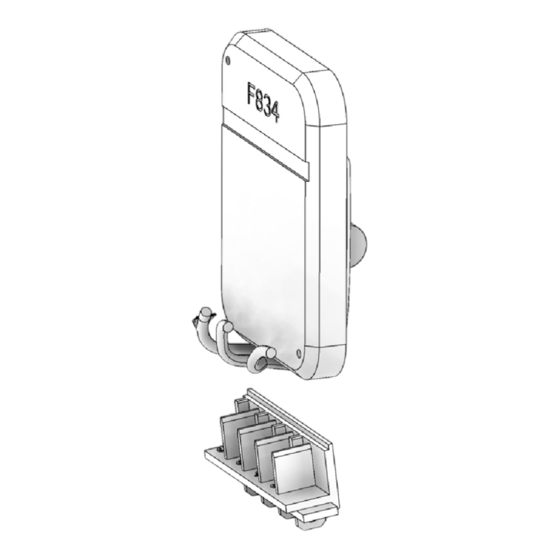 834/116 Boîtier de contrôle PCB