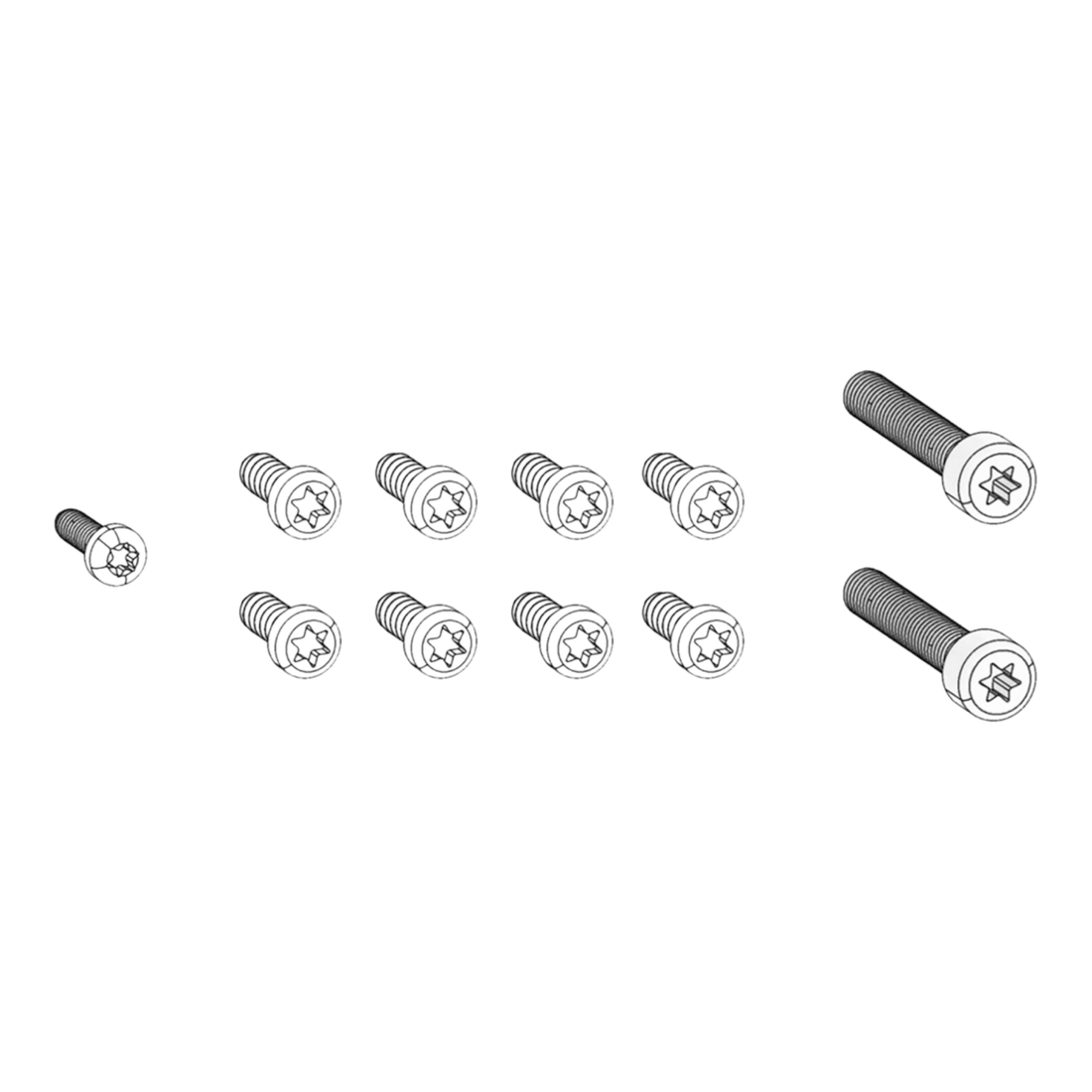 834/18 11 shell screws