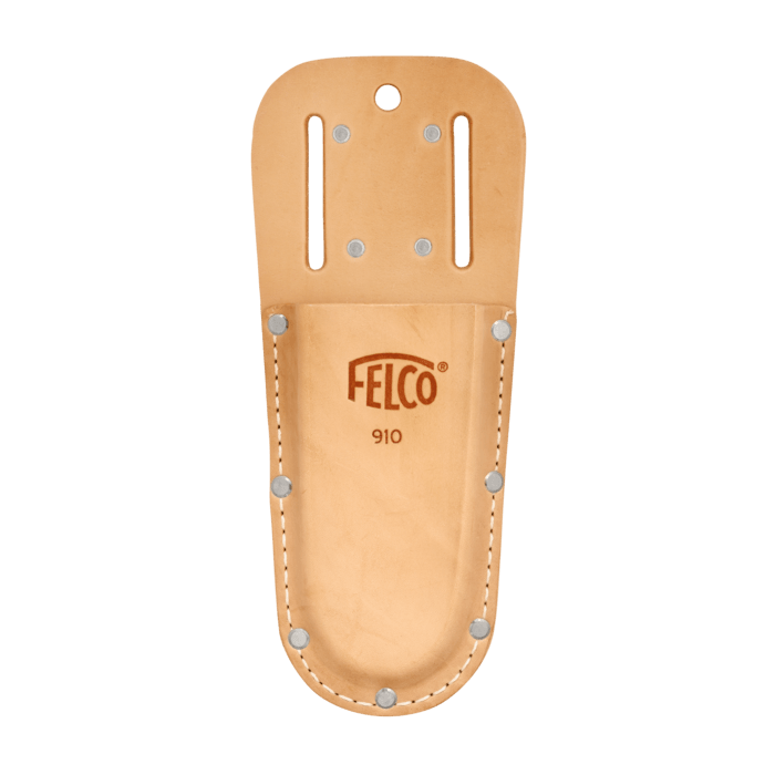 Quality Brown Felco Nr 910 Flat Leather Tool Holster With Belt Loop And Clip 
