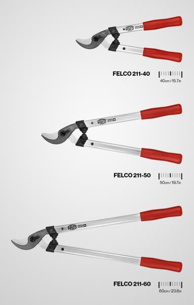FELCO 211 adı altında, üç farklı kol seçeneği ile çok amaçlı, yeni yüksek dal budama makaslarını satışa sunuyor.