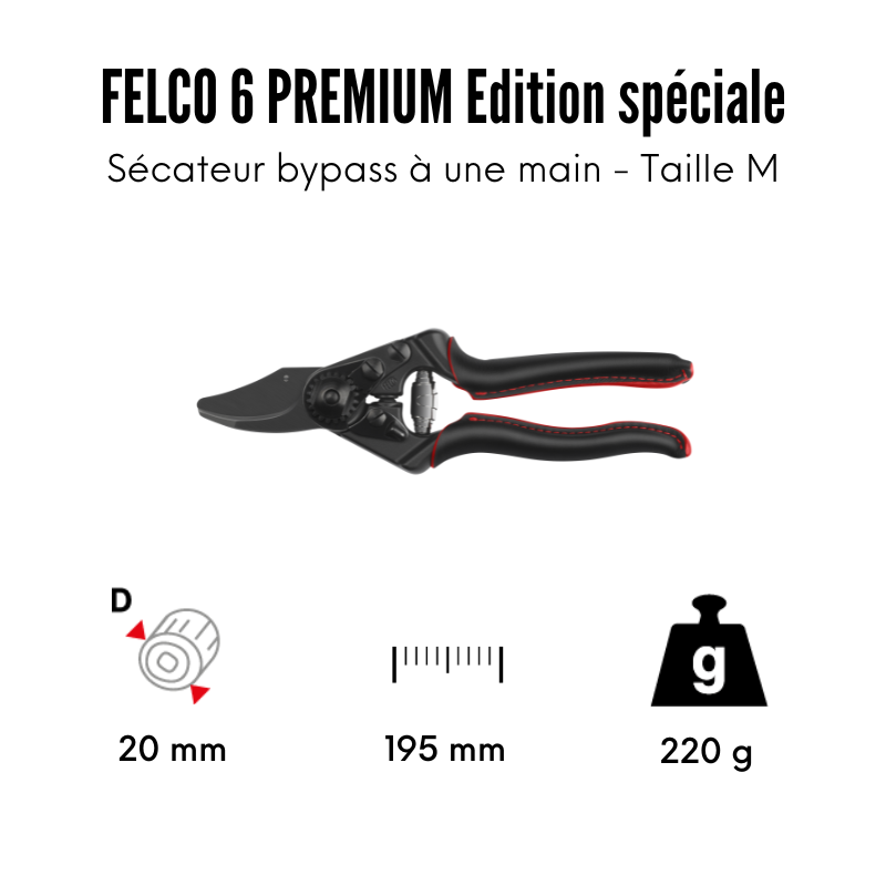 Sécateur professionnel Felco avec lame en acier 21 cm Made in